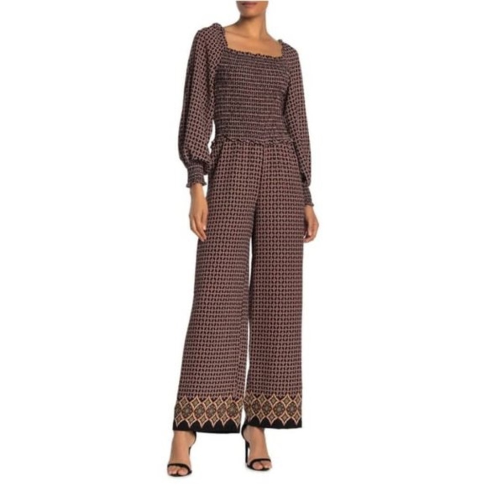 MAX STUDIO Smocked Jumpsuit